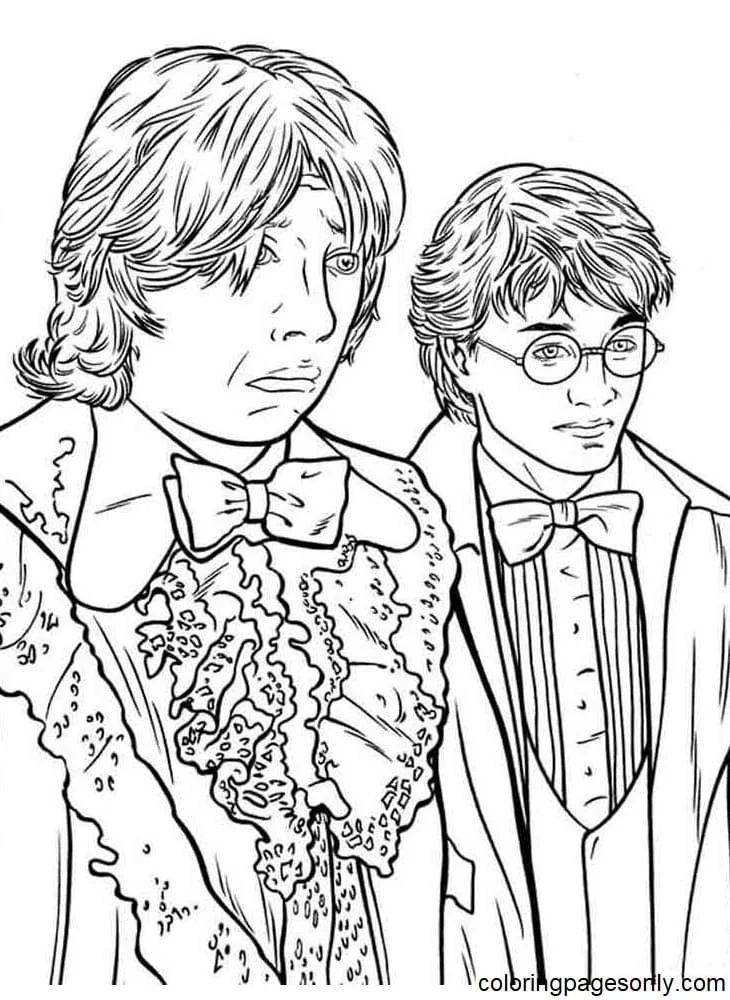 Çocuklar İçin Harry Potter Boyama Sayfaları 