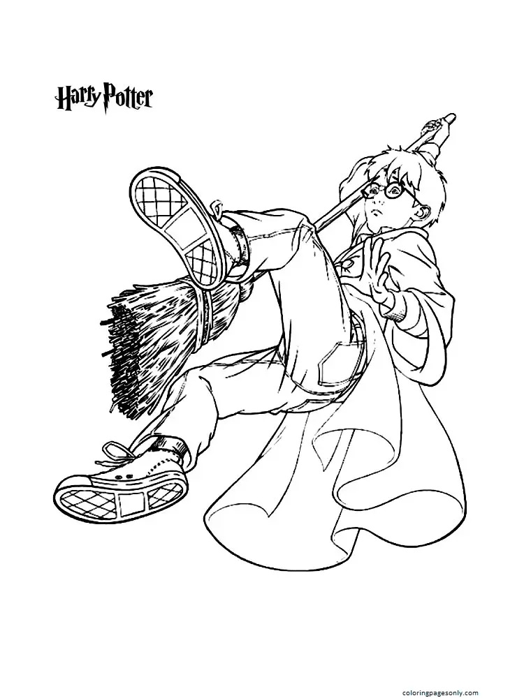 Çocuklar İçin Harry Potter Boyama Sayfaları 