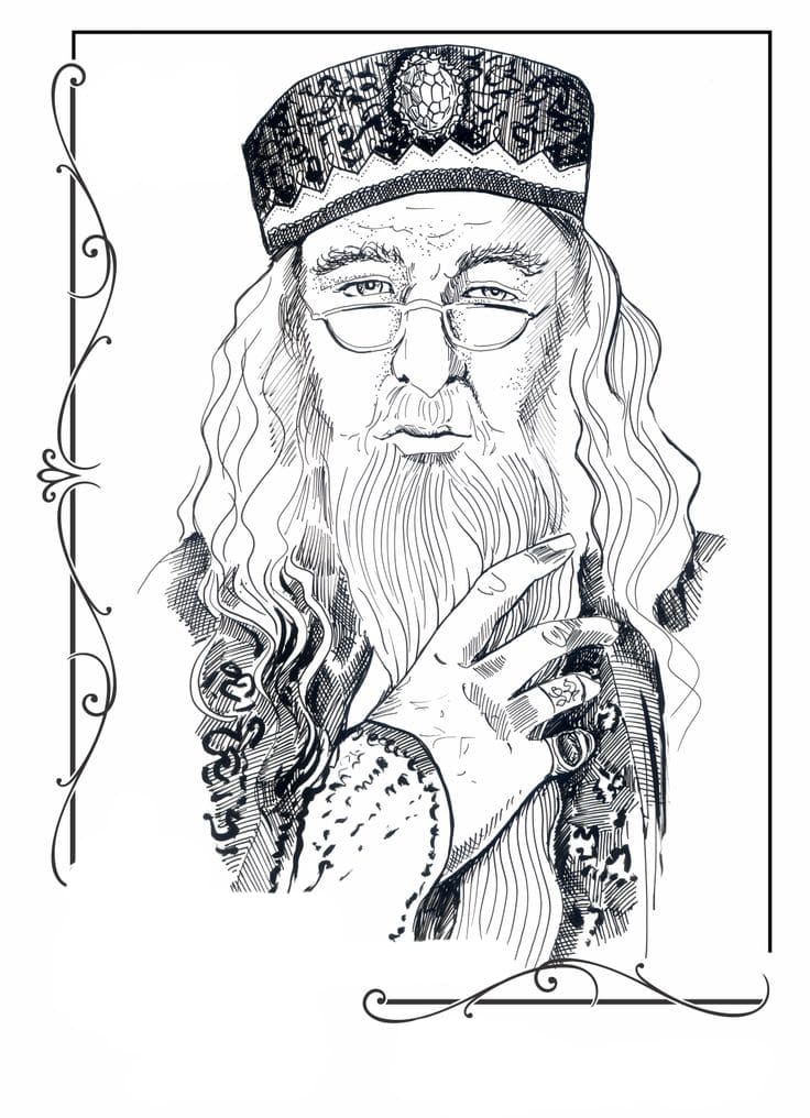 Çocuklar İçin Harry Potter Boyama Sayfaları 