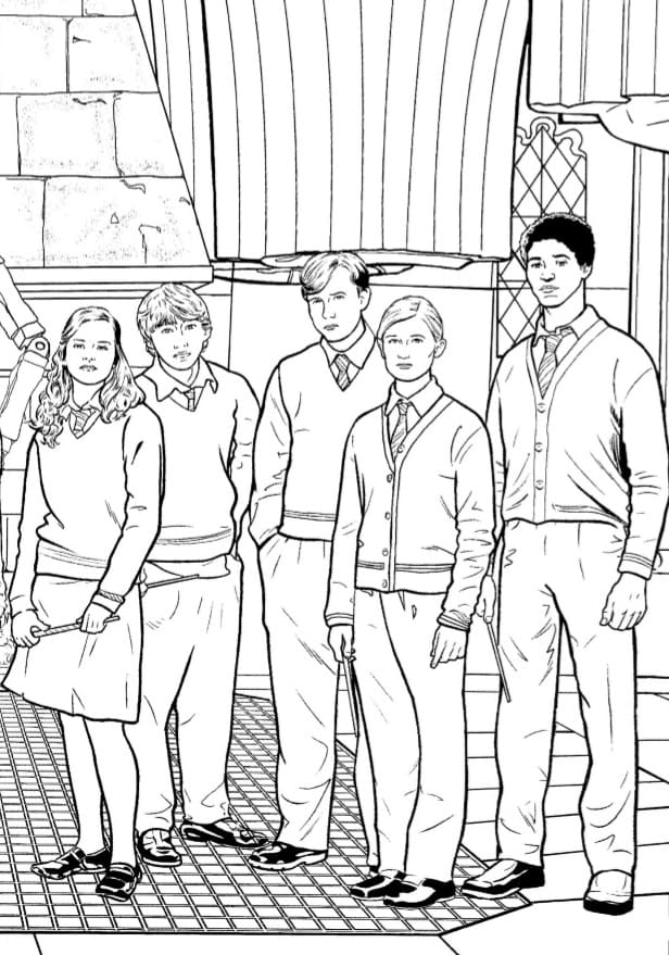 Çocuklar İçin Harry Potter Boyama Sayfaları 