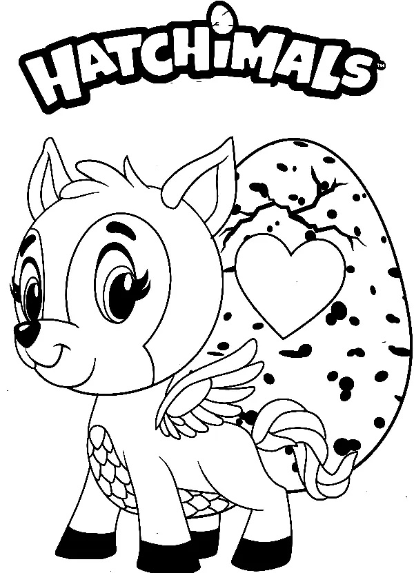Çocuklar İçin Hatchimals Boyama Sayfaları 