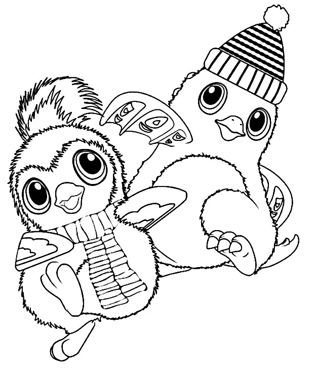 Çocuklar İçin Hatchimals Boyama Sayfaları 