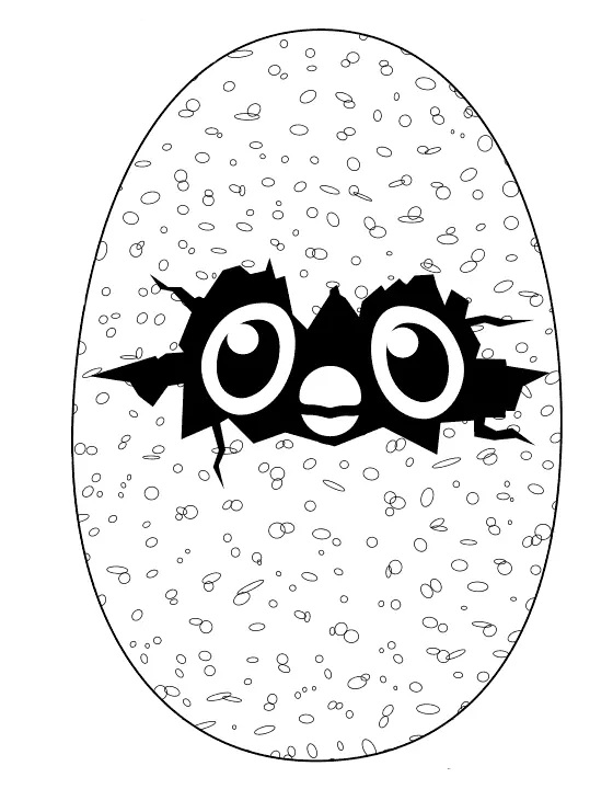 Çocuklar İçin Hatchimals Boyama Sayfaları 