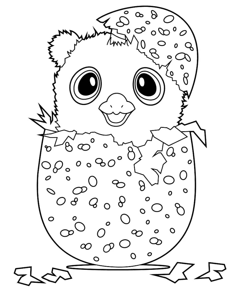 Çocuklar İçin Hatchimals Boyama Sayfaları 