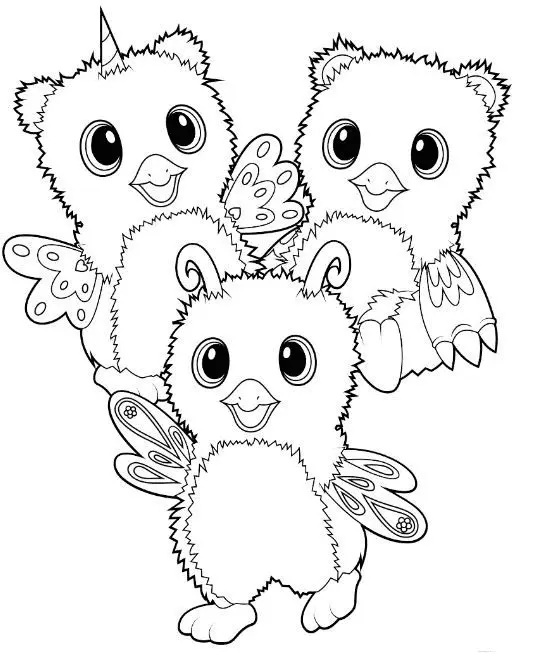 Çocuklar İçin Hatchimals Boyama Sayfaları 