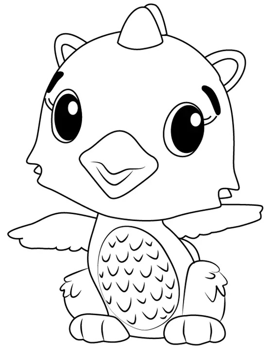 Çocuklar İçin Hatchimals Boyama Sayfaları 