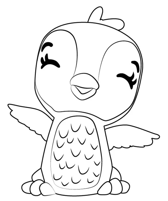 Çocuklar İçin Hatchimals Boyama Sayfaları 