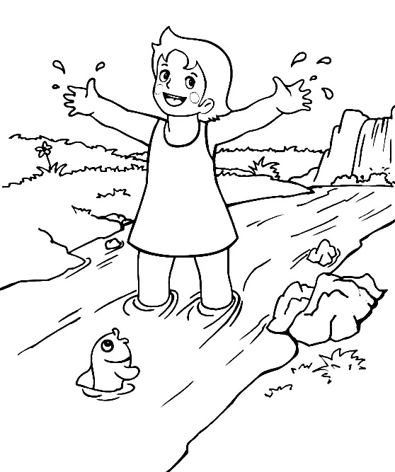 Çocuklar İçin Heidi Boyama Sayfaları 