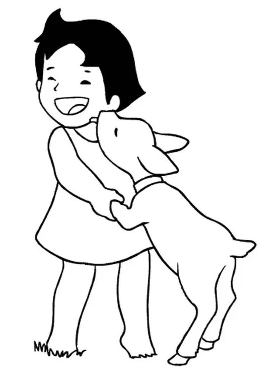 Çocuklar İçin Heidi Boyama Sayfaları 