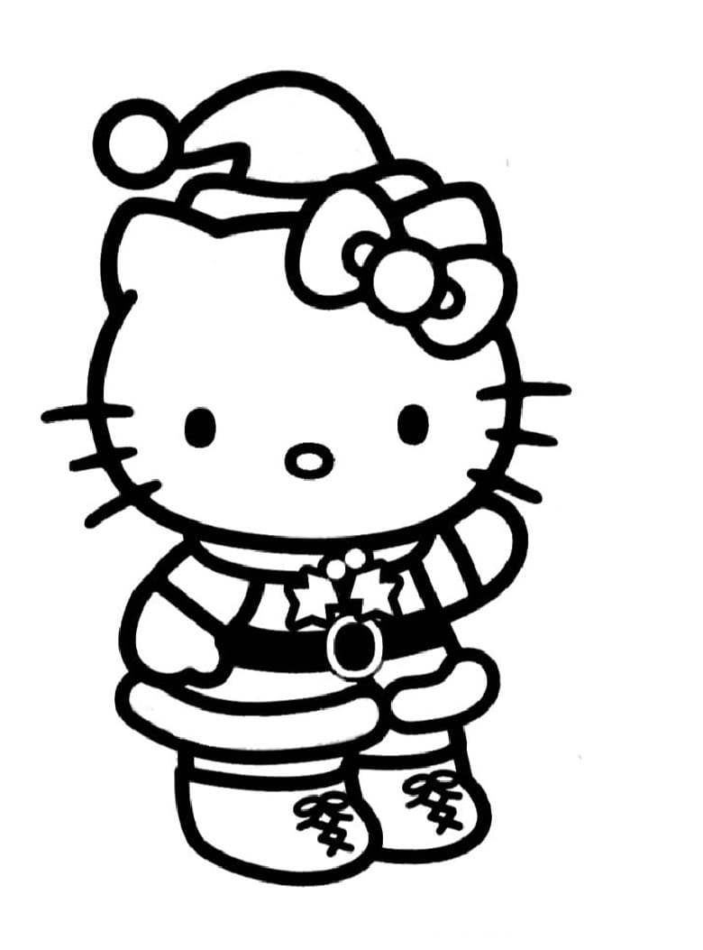 Çocuklar İçin Hello Kitty Boyama Sayfaları 