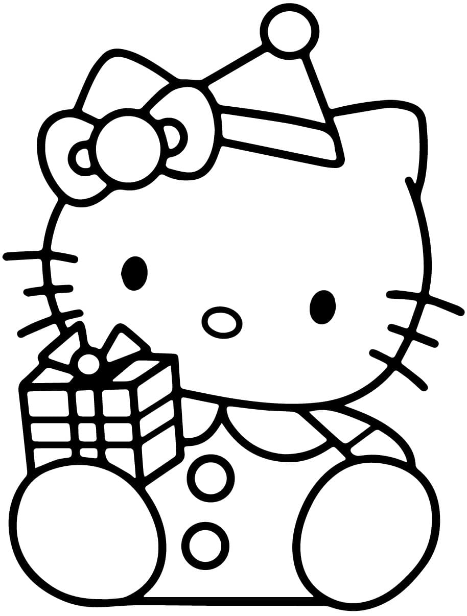 Çocuklar İçin Hello Kitty Boyama Sayfaları 