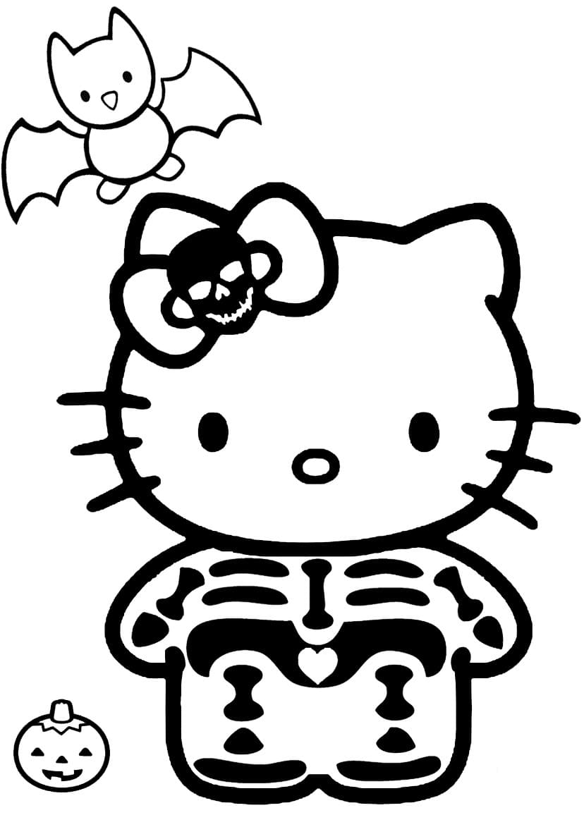 Çocuklar İçin Hello Kitty Boyama Sayfaları 