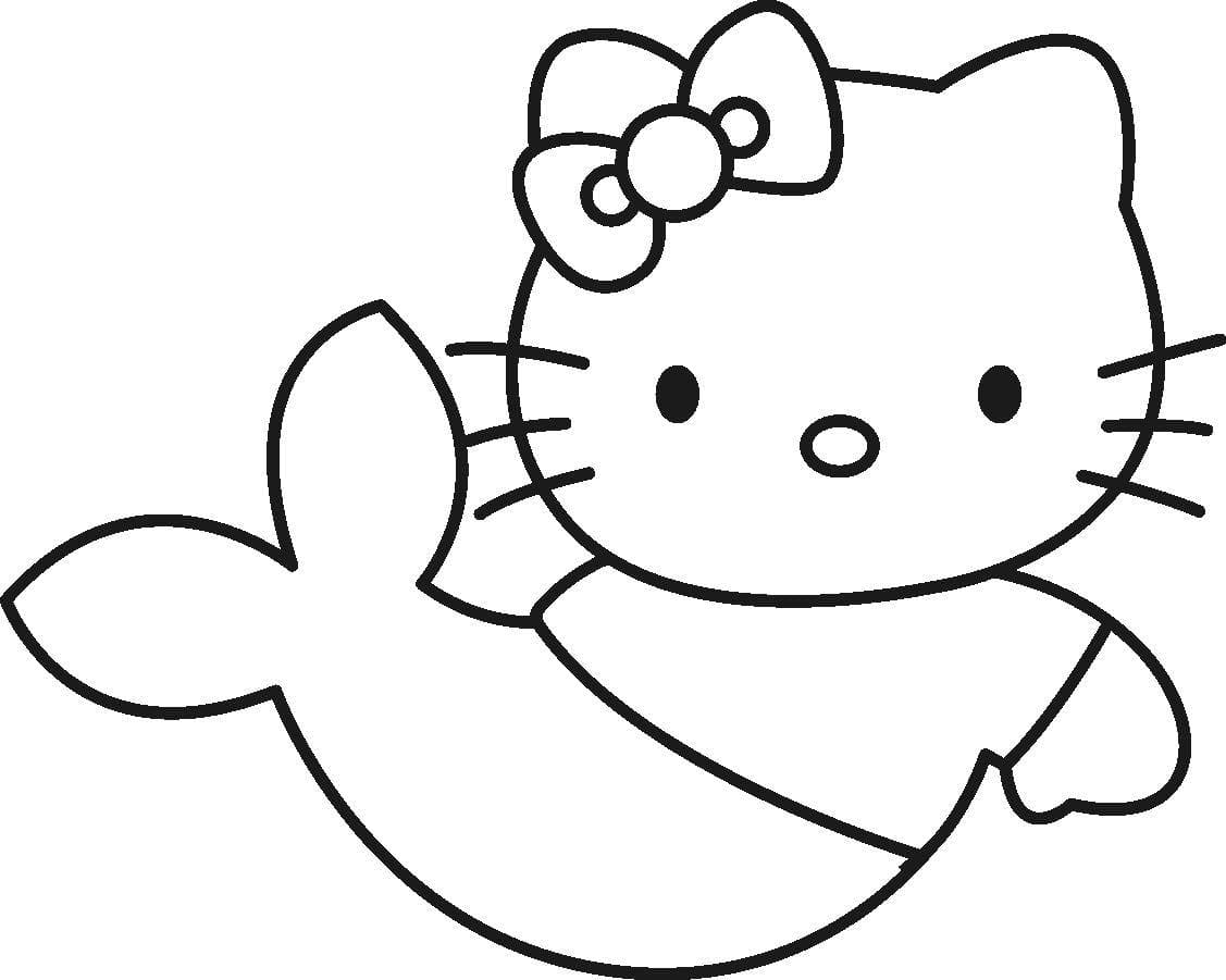 Çocuklar İçin Hello Kitty Boyama Sayfaları 