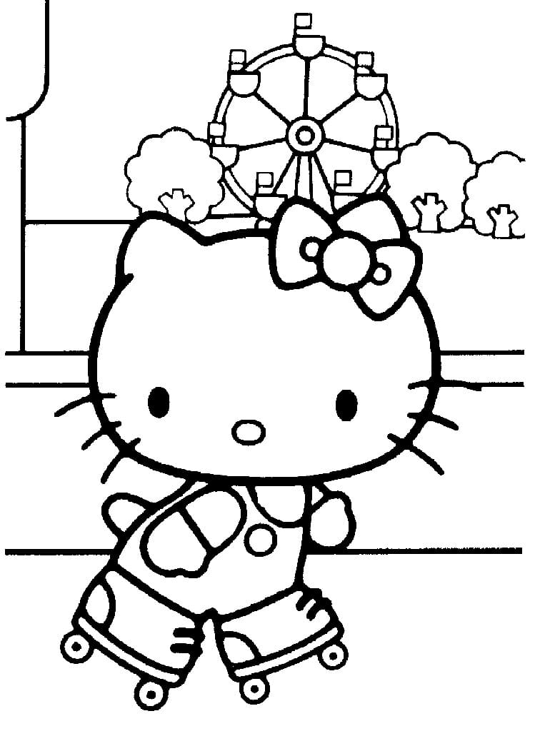 Çocuklar İçin Hello Kitty Boyama Sayfaları 