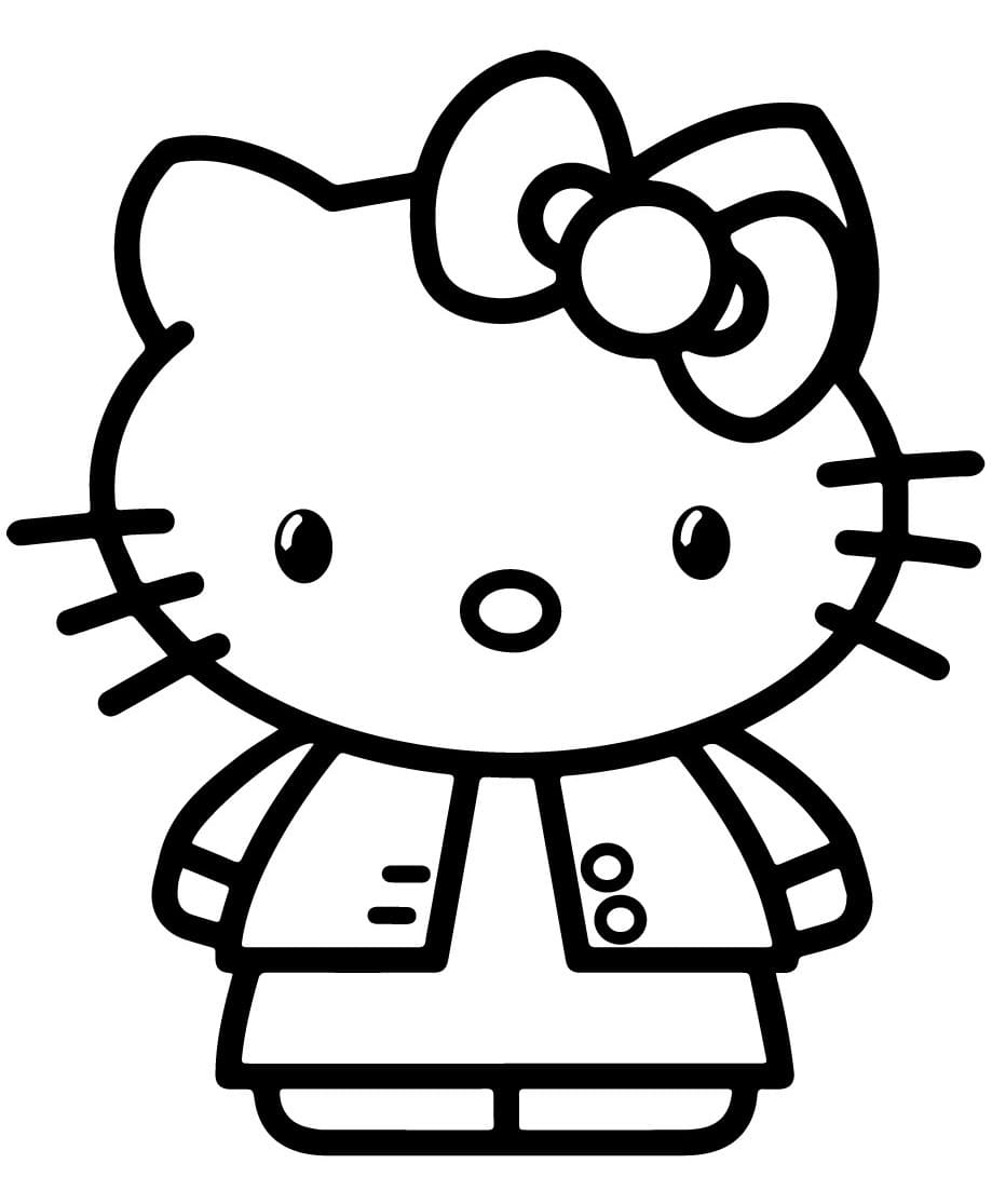 Çocuklar İçin Hello Kitty Boyama Sayfaları 