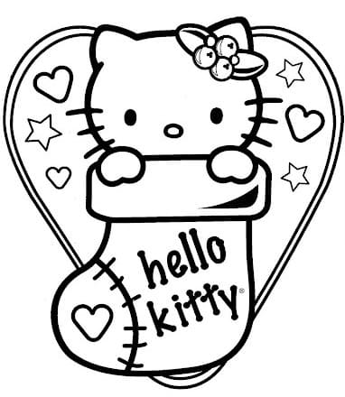 Çocuklar İçin Hello Kitty Boyama Sayfaları 