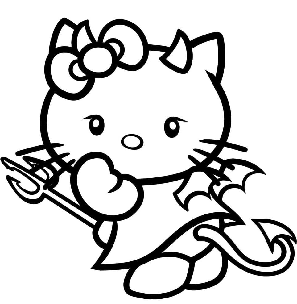 Çocuklar İçin Hello Kitty Boyama Sayfaları 