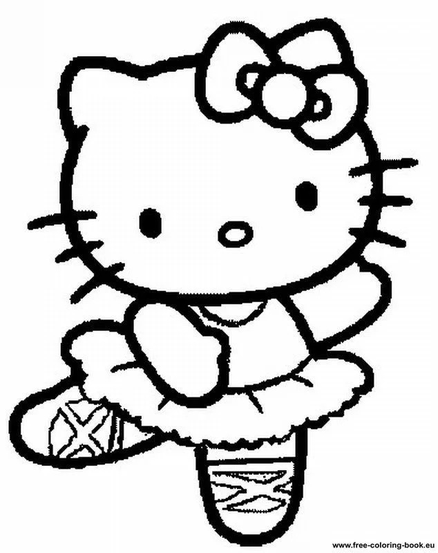 Çocuklar İçin Hello Kitty Boyama Sayfaları 