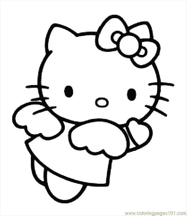 Çocuklar İçin Hello Kitty Boyama Sayfaları 