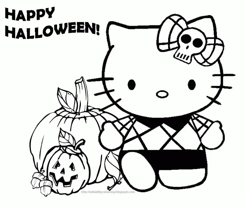 Çocuklar İçin Hello Kitty Boyama Sayfaları 