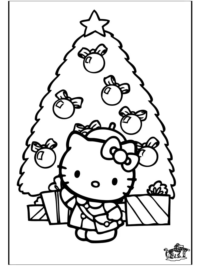 Çocuklar İçin Hello Kitty Boyama Sayfaları 