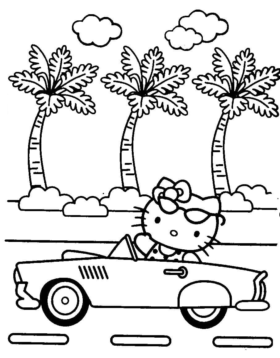 Çocuklar İçin Hello Kitty Boyama Sayfaları 