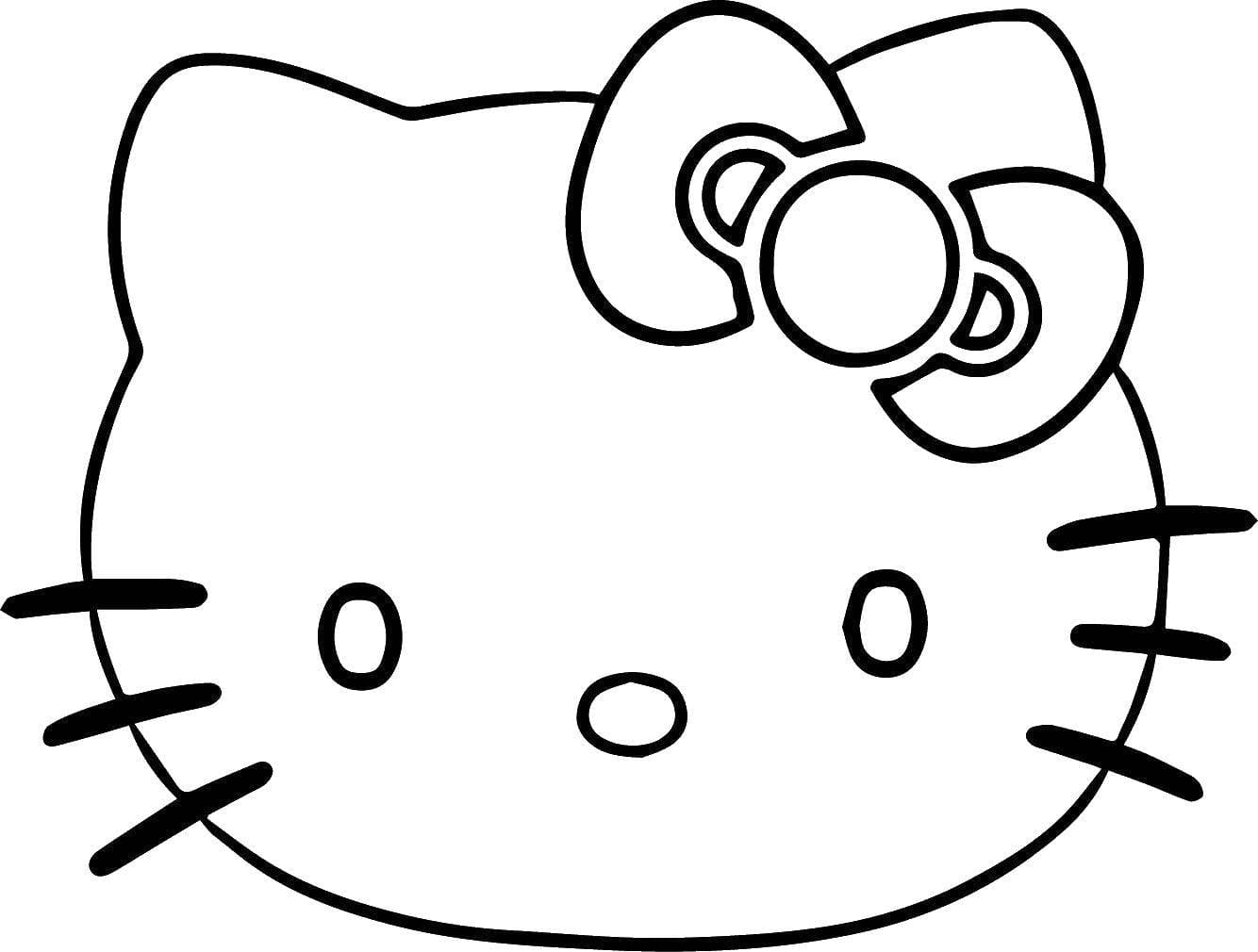 Çocuklar İçin Hello Kitty Boyama Sayfaları 