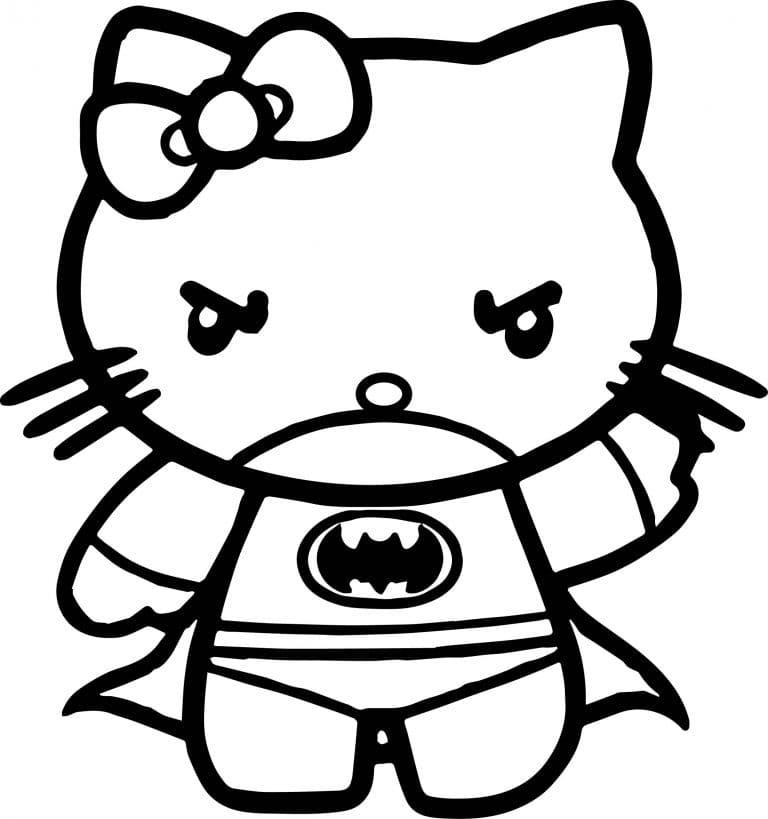 Çocuklar İçin Hello Kitty Boyama Sayfaları 