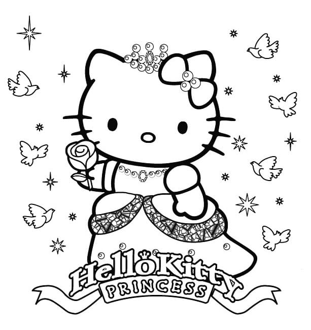 Çocuklar İçin Hello Kitty Boyama Sayfaları 