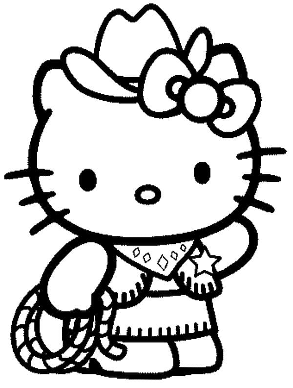 Çocuklar İçin Hello Kitty Boyama Sayfaları 