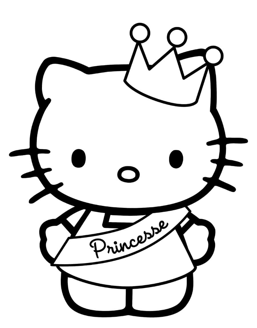 Çocuklar İçin Hello Kitty Boyama Sayfaları 