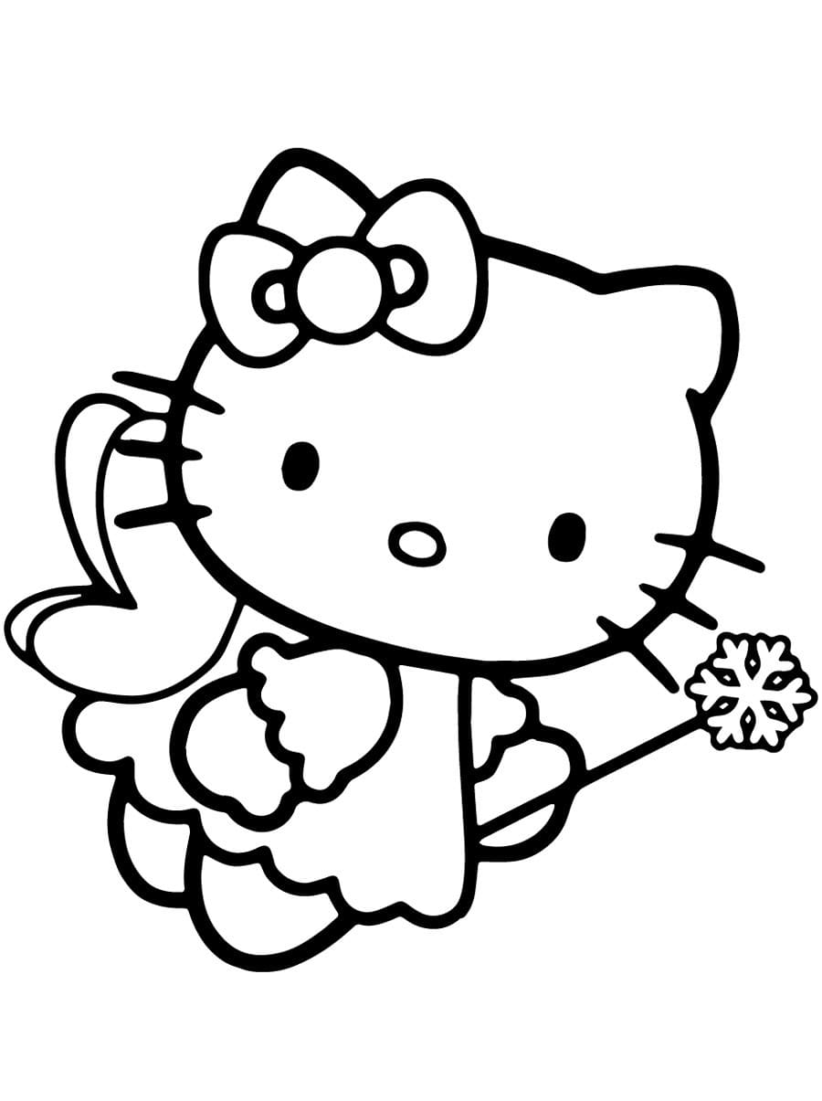 Çocuklar İçin Hello Kitty Boyama Sayfaları 