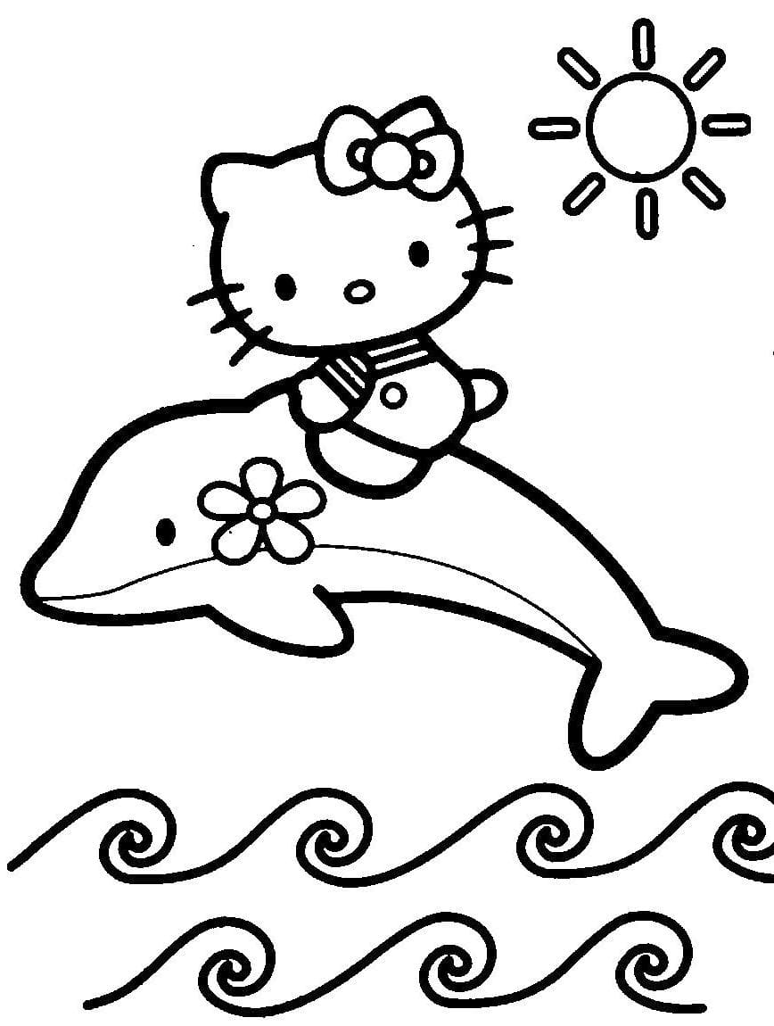 Çocuklar İçin Hello Kitty Boyama Sayfaları 