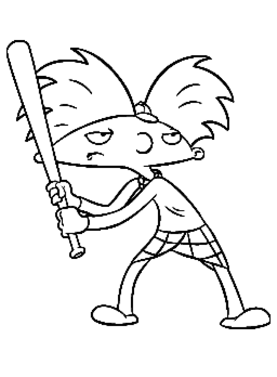 Çocuklar İçin Hey Arnold Boyama Sayfaları 