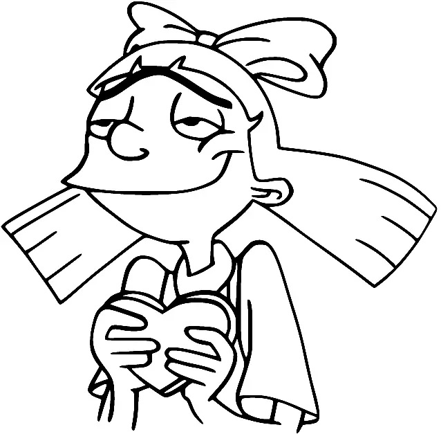 Çocuklar İçin Hey Arnold Boyama Sayfaları 