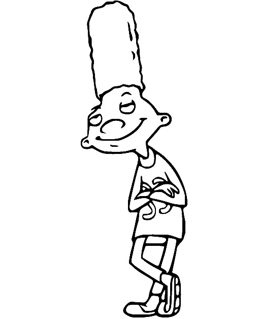 Çocuklar İçin Hey Arnold Boyama Sayfaları 