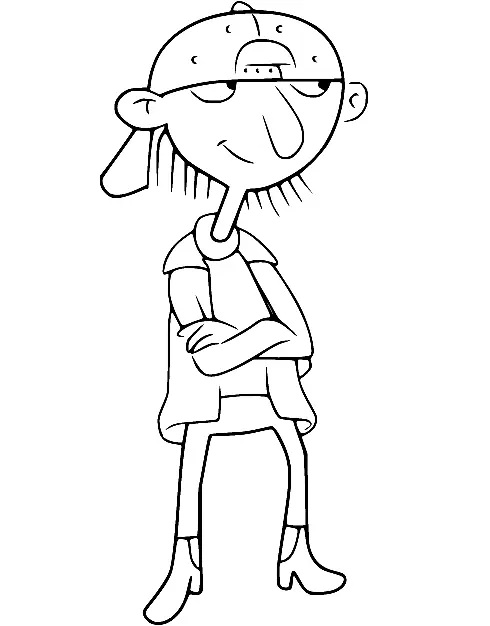 Çocuklar İçin Hey Arnold Boyama Sayfaları 