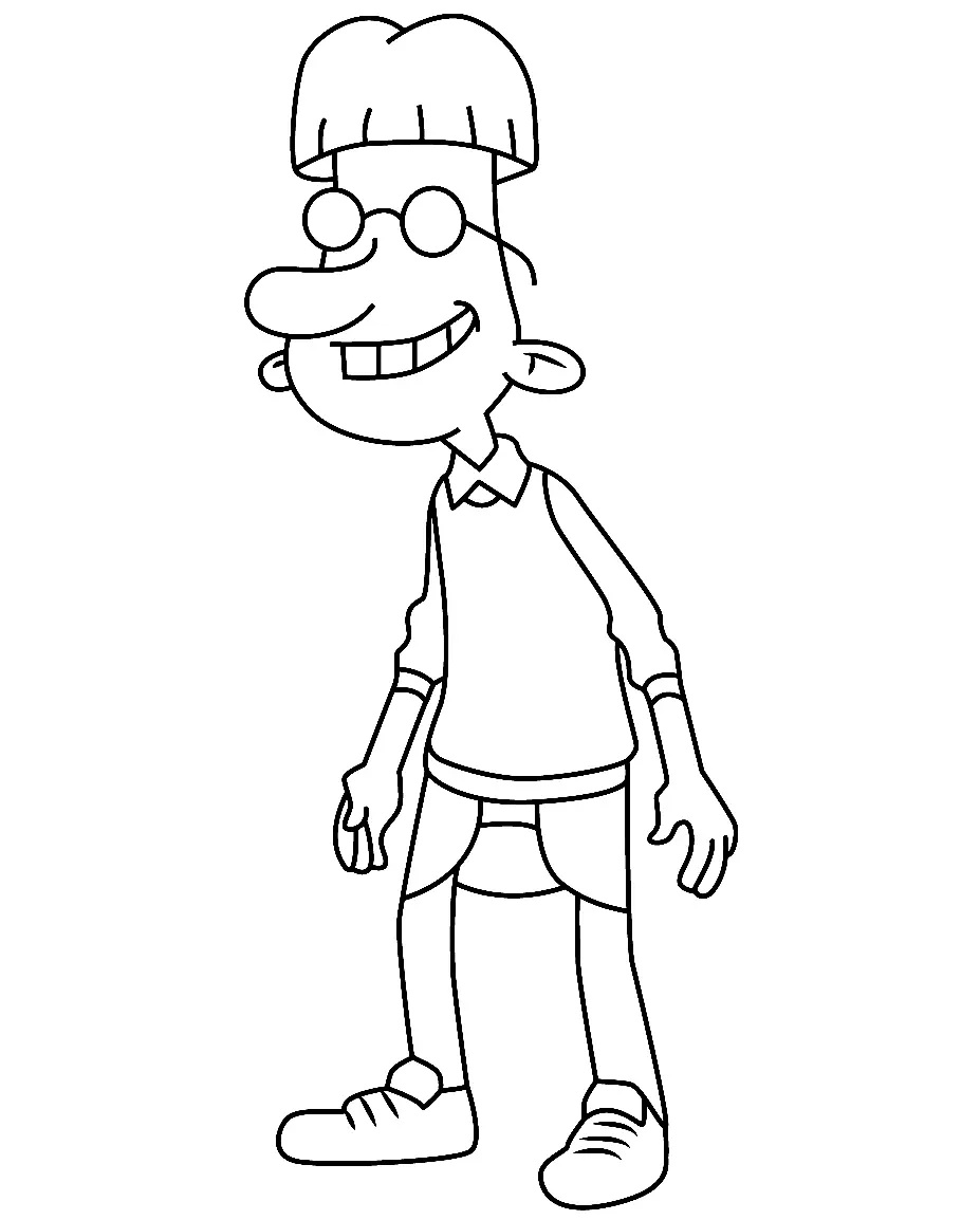 Çocuklar İçin Hey Arnold Boyama Sayfaları 