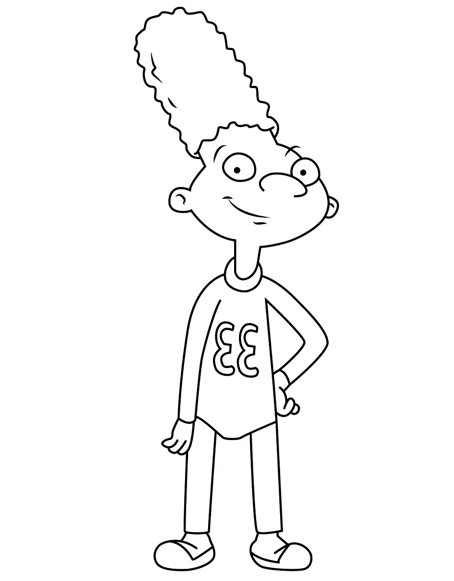 Çocuklar İçin Hey Arnold Boyama Sayfaları 