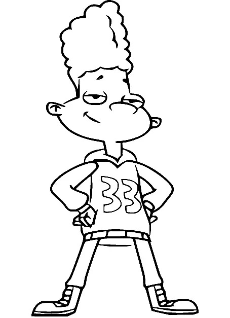 Çocuklar İçin Hey Arnold Boyama Sayfaları 