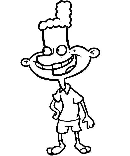 Çocuklar İçin Hey Arnold Boyama Sayfaları 