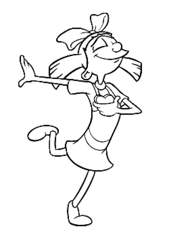 Çocuklar İçin Hey Arnold Boyama Sayfaları 