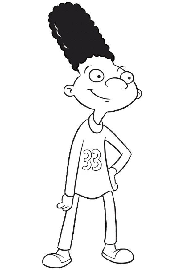 Çocuklar İçin Hey Arnold Boyama Sayfaları 