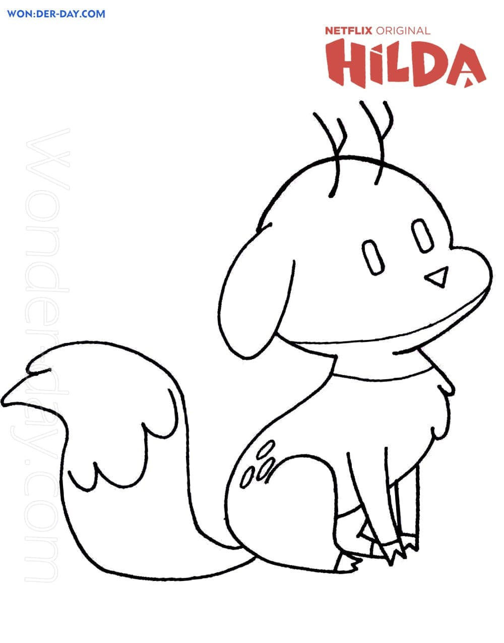 Çocuklar İçin Hilda Boyama Sayfaları 