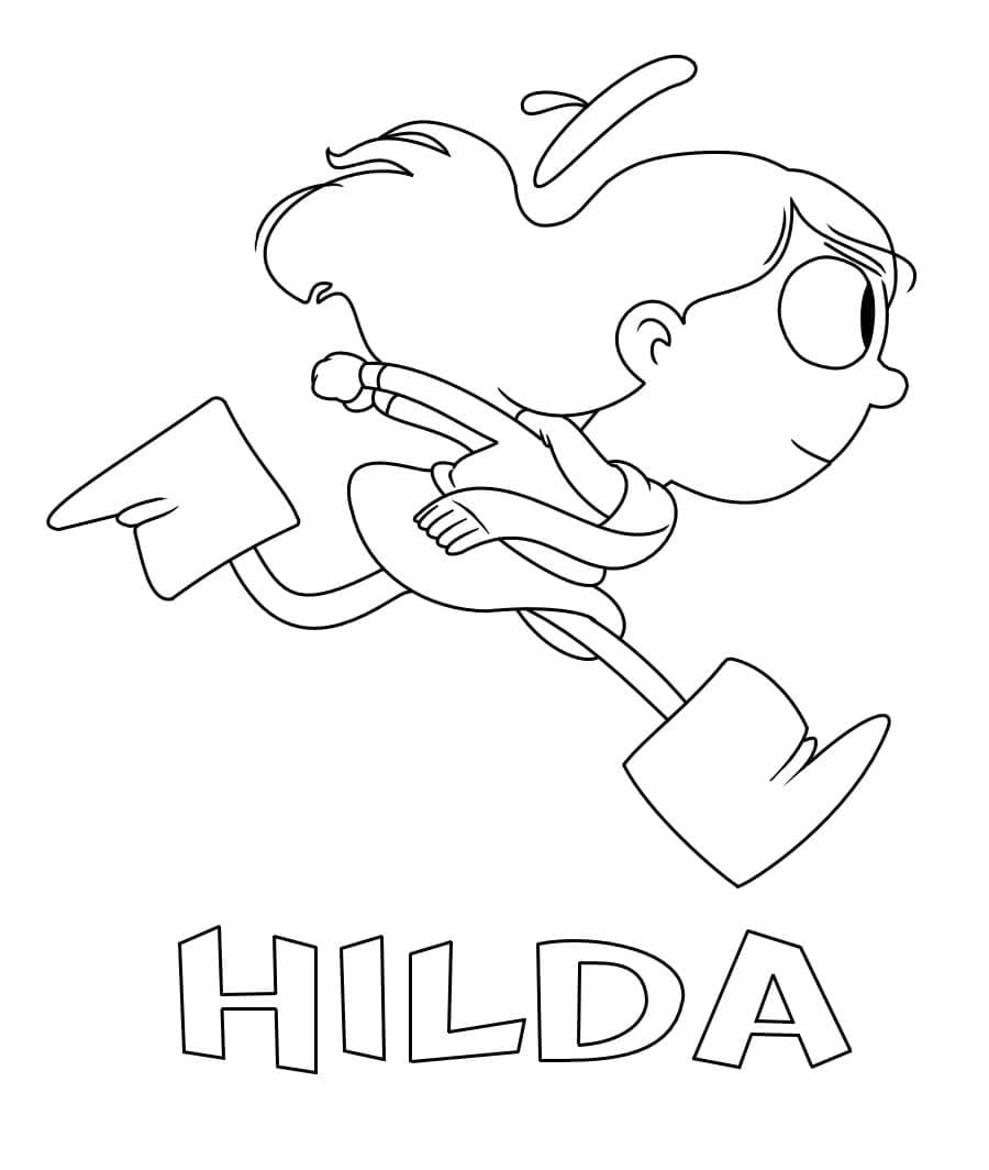 Çocuklar İçin Hilda Boyama Sayfaları 