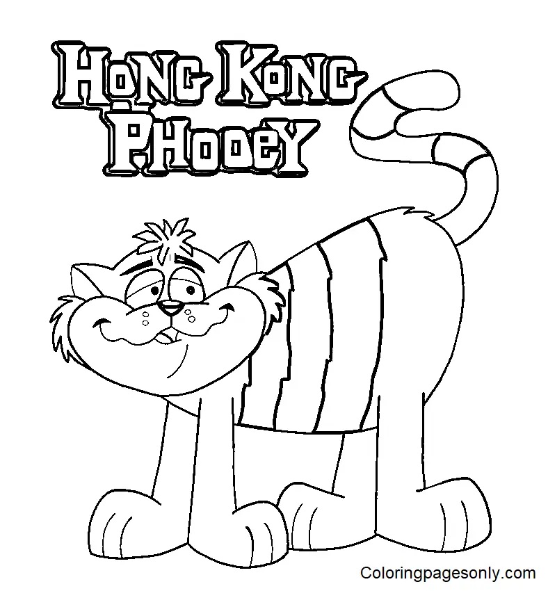 Çocuklar İçin Hong Kong Phooey Boyama Sayfaları 