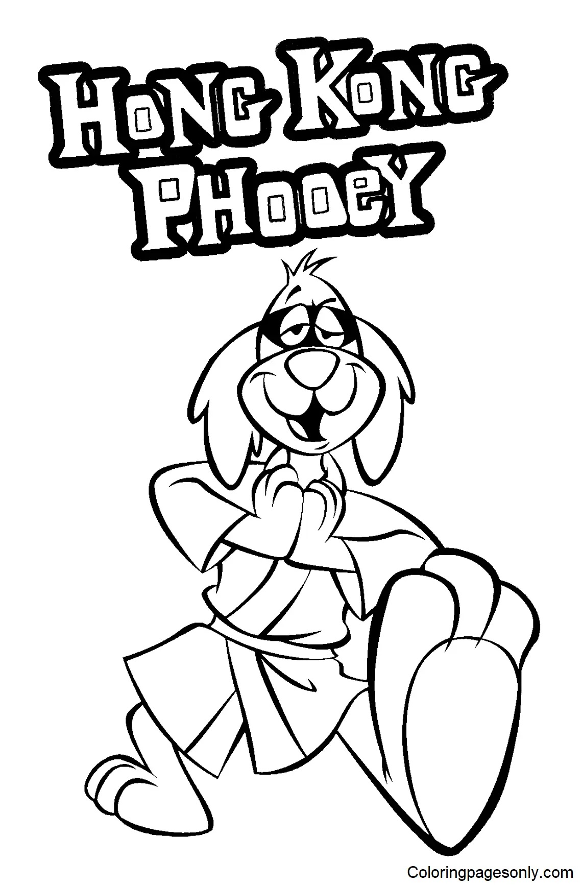Çocuklar İçin Hong Kong Phooey Boyama Sayfaları 