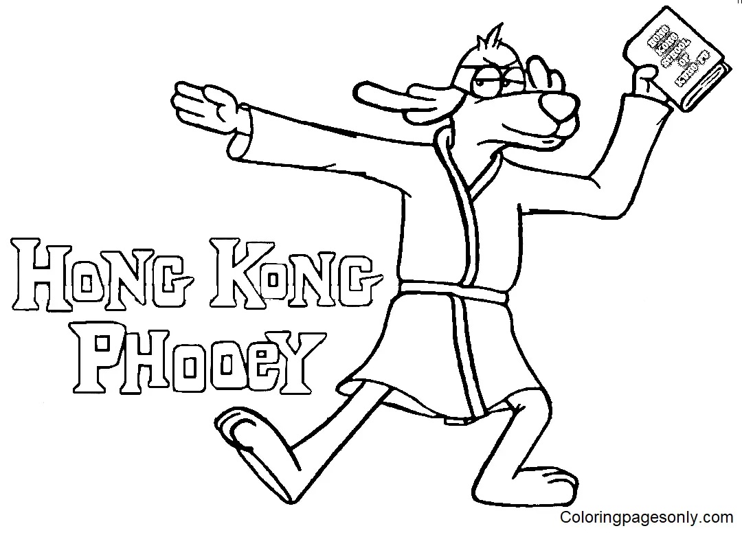 Çocuklar İçin Hong Kong Phooey Boyama Sayfaları 
