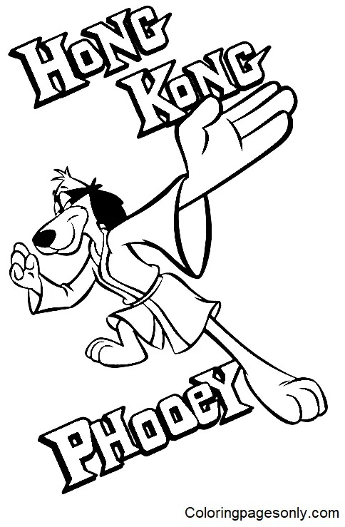 Çocuklar İçin Hong Kong Phooey Boyama Sayfaları 