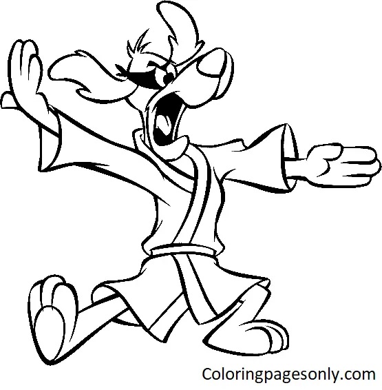 Çocuklar İçin Hong Kong Phooey Boyama Sayfaları 